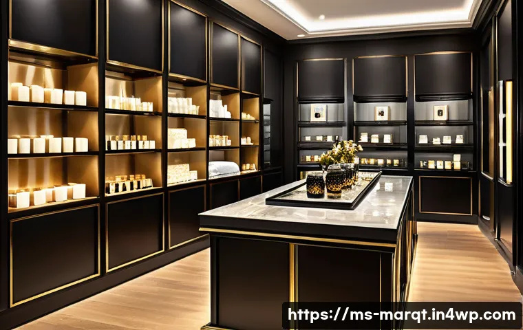 향기 마케팅을 활용한 이벤트 기획 - A sophisticated fashion boutique interior in Kuala Lumpur, Malaysia, elegantly decorated with subtle...