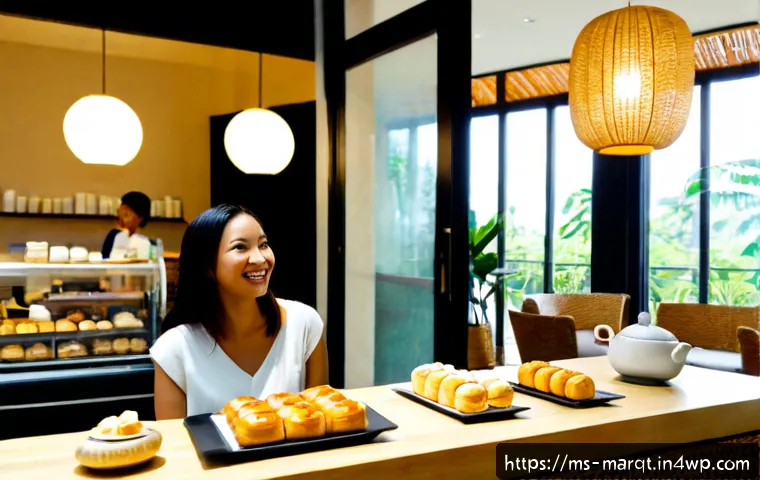 향기 마케팅의 성패를 가르는 요소 - Photorealistic modern Malaysian boutique café interior in Kuala Lumpur, a subtle essential-oil diffu...